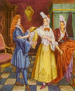 Sastre de corsés (litografía en color) de Christophe (1856 1945)