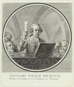 Retrato del compositor Franz Xaver Richter 1709-1789, 1785 de Christophe Guerin