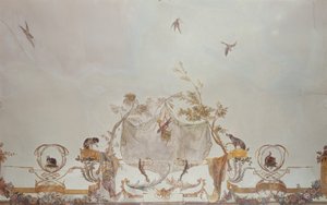 La Grande Singerie, detalle, c.1735 (mural) de Christophe Huet