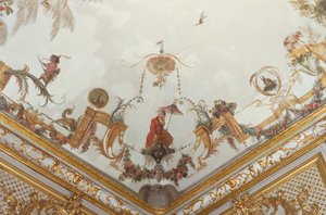 La Grande Singerie, detalle, c.1735 (mural)