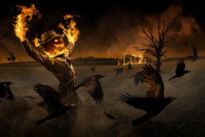 El infierno de los espantapájaros de Halloween