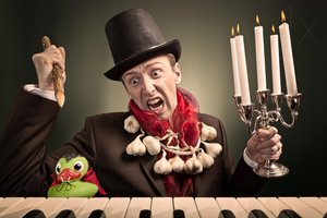 Cazador de vampiros asustado