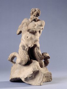 Tritón. Escultura de piedra