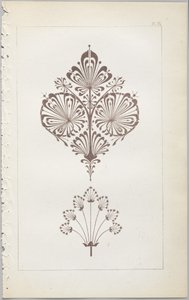 El arte del diseño decorativo: con un apéndice, dando las horas del día en que las flores se abren, publicado por Day & Son, Londres, 1862 de Christopher Dresser