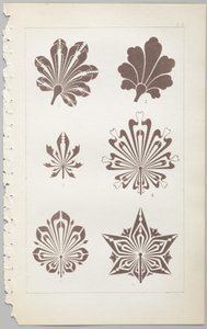 El arte del diseño decorativo: con un apéndice, dando las horas del día en que las flores se abren, publicado por Day & Son, Londres, 1862 de Christopher Dresser
