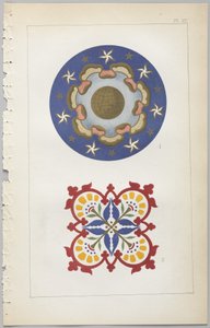 El arte del diseño decorativo: con un apéndice, dando las horas del día en que las flores se abren, publicado por Day & Son, Londres, 1862 de Christopher Dresser