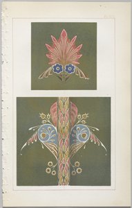 El arte del diseño decorativo: con un apéndice, dando las horas del día en que las flores se abren, publicado por Day & Son, Londres, 1862 de Christopher Dresser