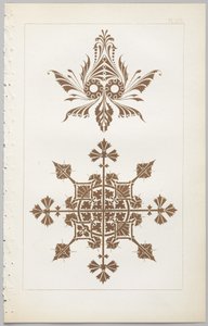 El arte del diseño decorativo: con un apéndice, dando las horas del día en que las flores se abren, publicado por Day & Son, Londres, 1862 de Christopher Dresser