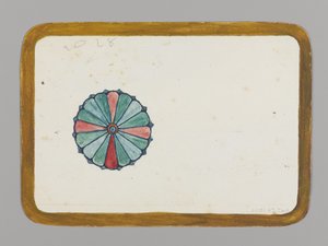Crisantemo estilizado (verso), c.1880 de Christopher Grant La Farge
