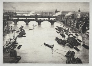 London Bridges de Christopher Richard Wynne Nevinson