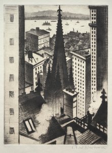 Temple of New York de Christopher Richard Wynne Nevinson