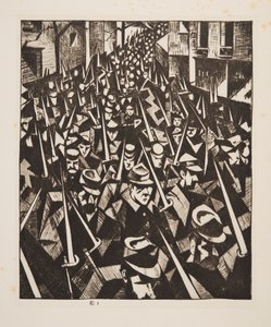 Un amanecer, 1914, pub. 1915 de Christopher Richard Wynne Nevinson