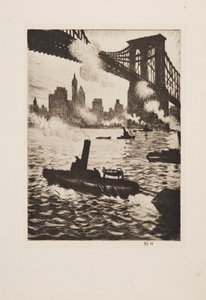 Bajo el Puente de Brooklyn, pub 1921