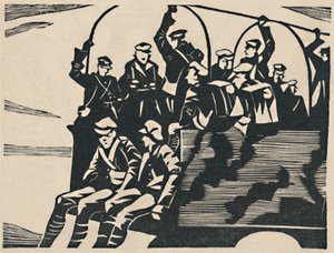 Saltadores de camiones, 1919 de Christopher Richard Wynne Nevinson