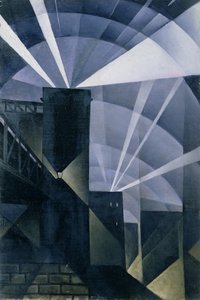 Los primeros reflectores en Charing Cross de Christopher Richard Wynne Nevinson