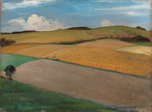 El Trundle en Goodwood, años 1930 de Christopher Richard Wynne Nevinson