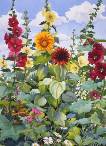 Malvarrosas y girasoles, 2003 de Christopher Ryland