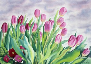 Tulipanes junto a la ventana de Christopher Ryland