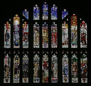 El Espíritu de Dios: ventana de la Sala Capitular por Christopher Whall de Christopher Whall