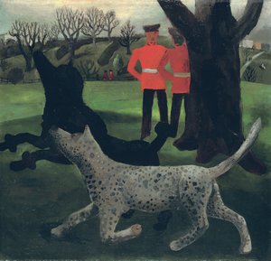 Perros jugando