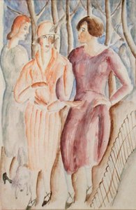 Chicas francesas, c.1926 de Christopher Wood