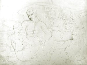 Los bañistas de Christopher Wood