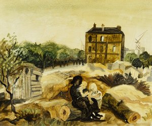 La Pequeña Casa Marrón, Passy, c.1928 de Christopher Wood