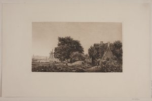 Paisaje con molino de Cilius Johannes Konrad Andersen