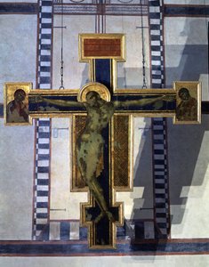 Crucifixión, c.1285 (temple sobre tabla) (detalle) de Cimabue