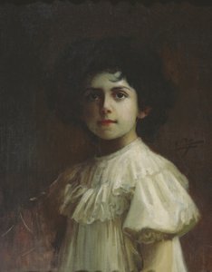 Retrato de Niña de Yolande Louise de Saboya de Cipriano Cei
