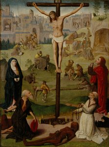 La Crucifixión con San Jerónimo y San Domingo y Escenas de la Pasión