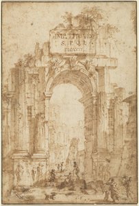 Arco de Tito de Circle of Giovanni Paolo Panini