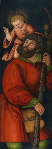 Alemán: Der heilige Christophorus Saint Christopher de Circle of Lucas Cranach the Elder