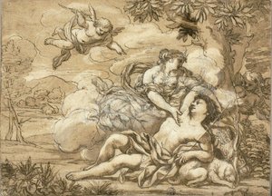 Diana y Endymion de Ciro Ferri