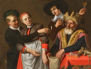 Rivales, Primera mitad del siglo XVII de Claes Cornelisz. Moeyaert