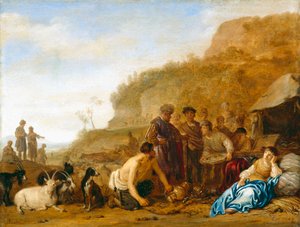 Labán en busca de sus dioses de Claes Corneliszoon Moeyaert