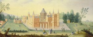 Abadía y castillo en Egmond de Claes Jacobsz van der Heck