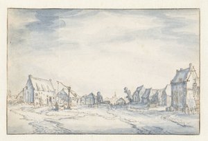 Vista del pueblo de Claes Jansz. Visscher (II) (attributed to)
