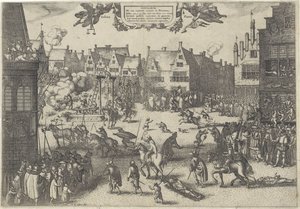 Ejecución de los conspiradores de la traición de la pólvora, 1606
Supplicium de octo coniuratis sumtum in Britannia (título en el objeto) de Claes Jansz. Visscher (II)