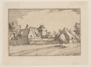 Una granja amurallada de Claes Jansz. Visscher