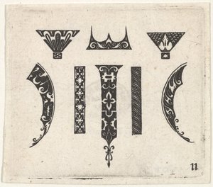 Impresión en negro con ocho motivos de Claes Jansz Visscher