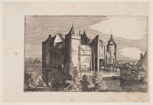 El castillo de Muiden, de Cuatro castillos en Holanda y Utrecht de Claes Jansz. Visscher