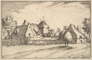 Granja amurallada, placa 11 de Regiunculae et Villae Aliquot Ducatus Brabantiae, ca. 1610