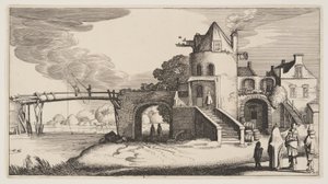 Puente con peaje, de Paisajes (Playsante Lantschappen)