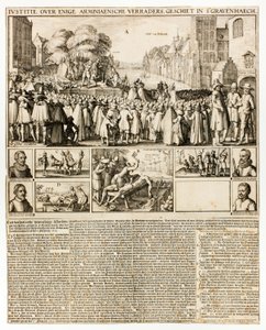 Ejecución de arminianos en La Haya de Claes Jansz. Visscher II