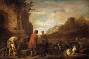 El encuentro de Jacob y Raquel (Génesis 29:10)