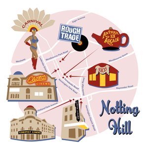 Mapa de Notting Hill de Claire Huntley