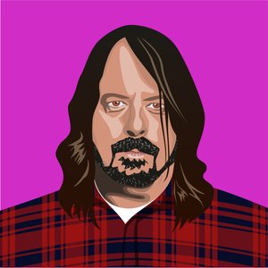 Retrato de Dave Grohl de Claire Huntley
