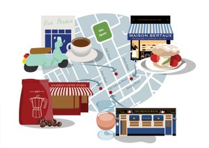 Clásicos de Soho para café, pastel y vino