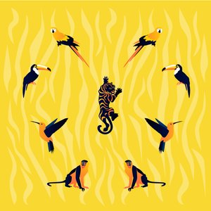 animales-amarillo-negro de Claire Huntley